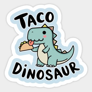 Taco Dinosaur Sticker